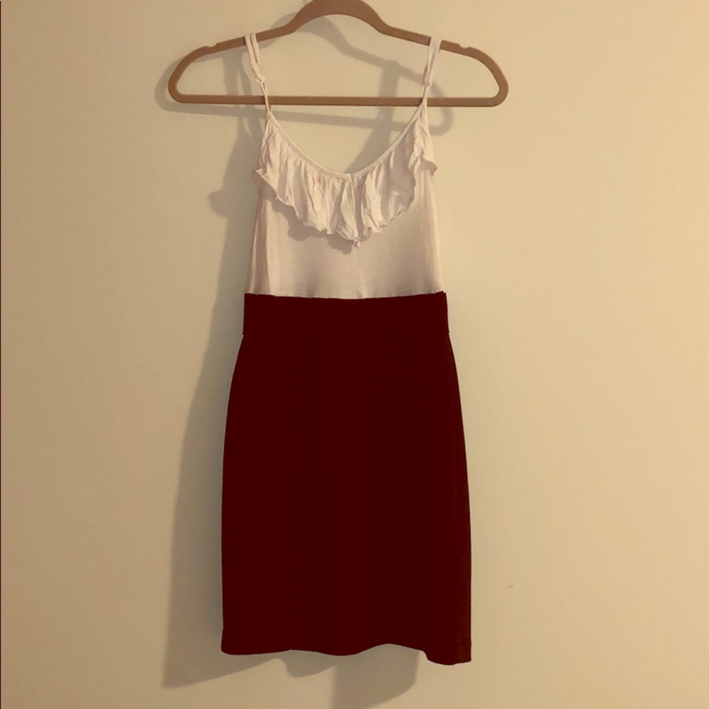 Black and white A Line Dress